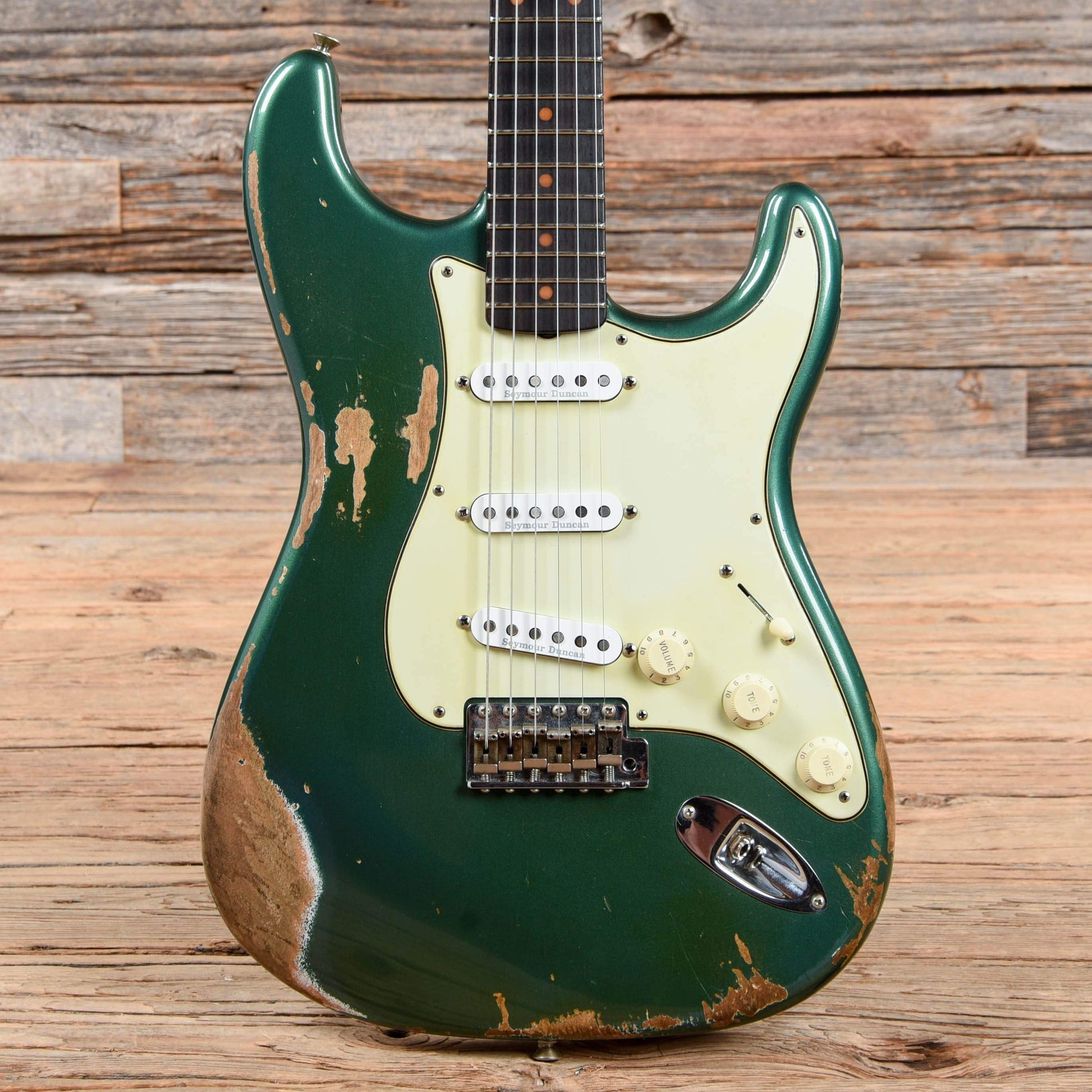 Fender Custom Shop 1959 Stratocaster Relic Sherwood Green Metallic 2013 Electric Guitars / Solid Body
