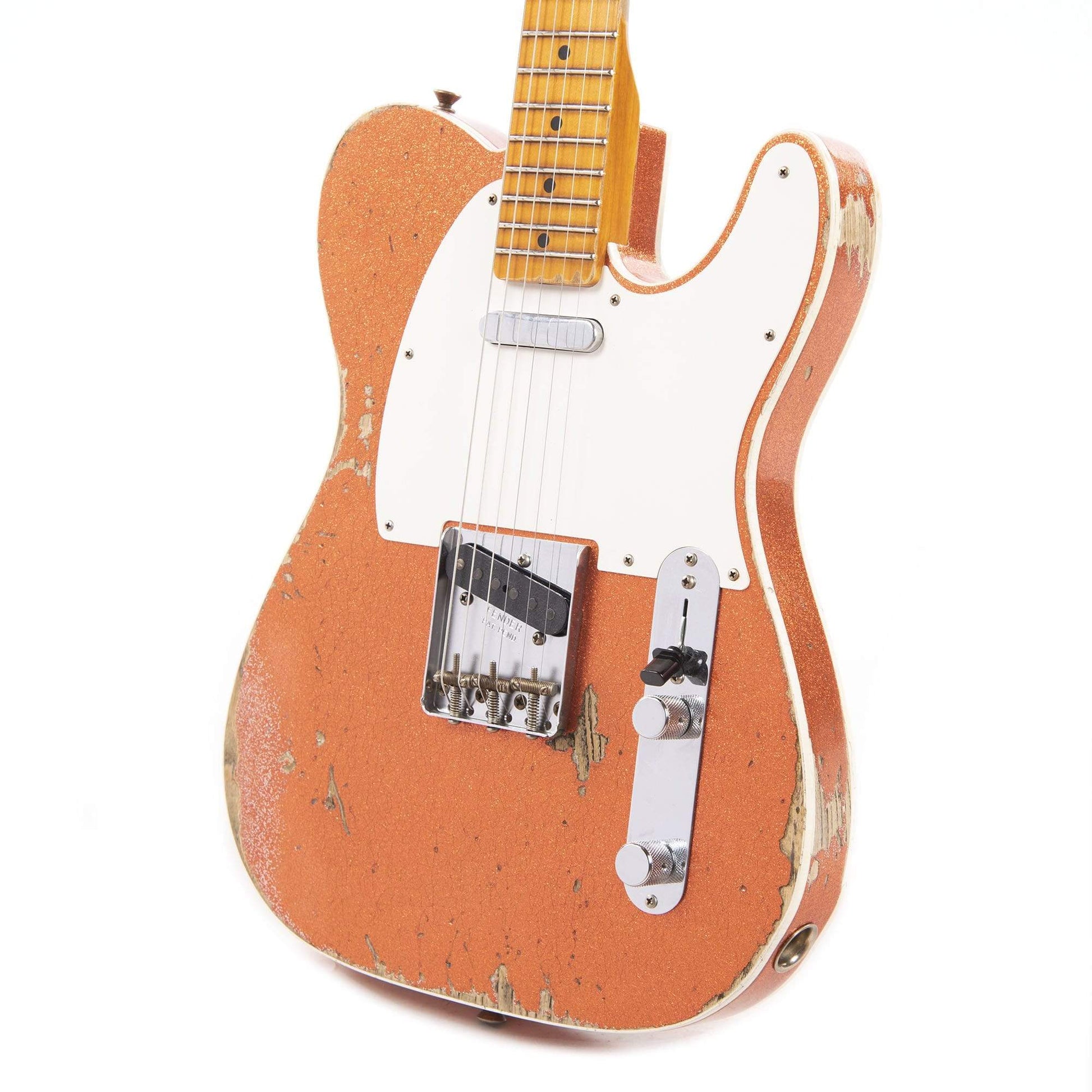 Fender Custom Shop 1959 Telecaster Custom "Chicago Special" Heavy Relic Faded/Aged Orange Sparkle Electric Guitars / Solid Body