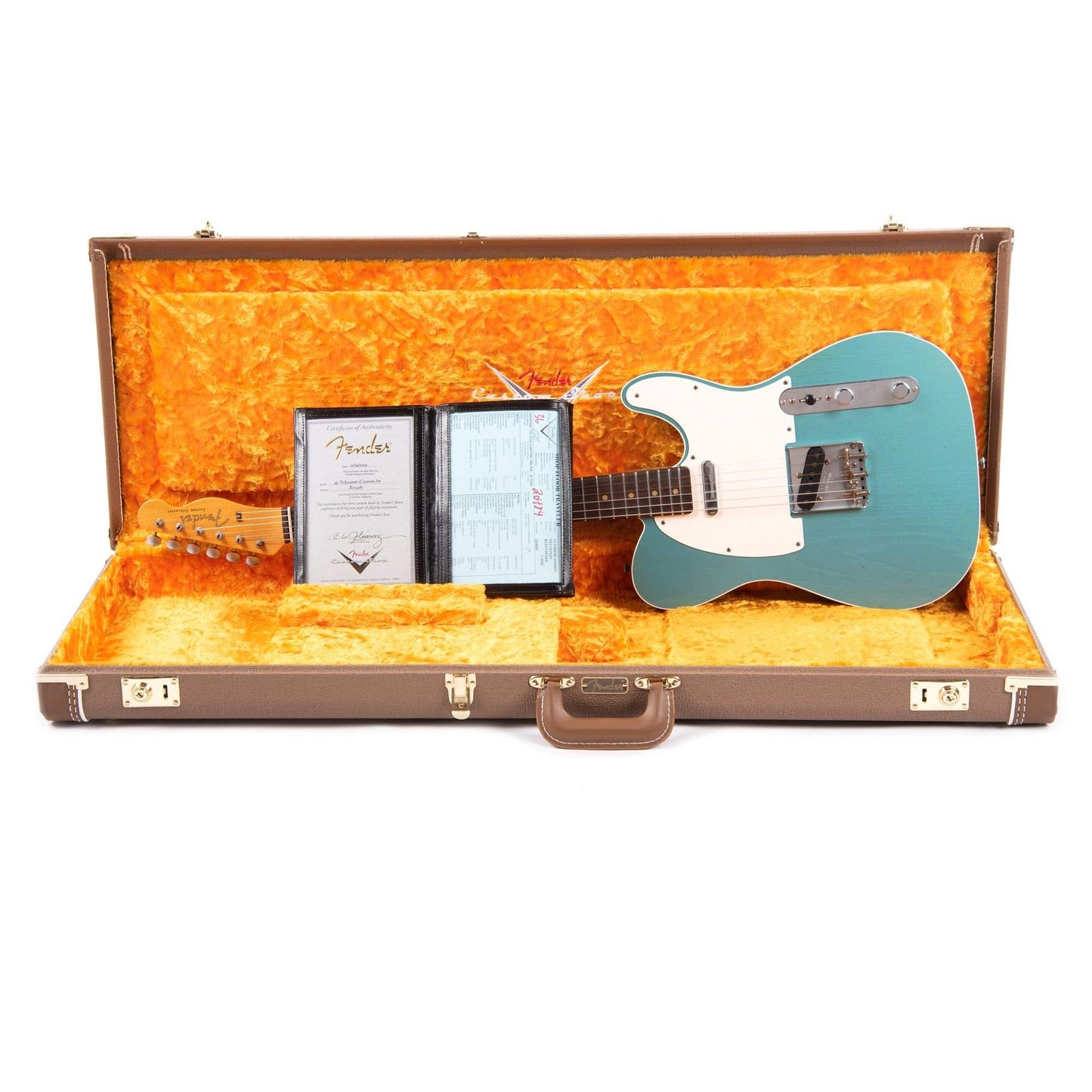 Fender Custom Shop 1959 Telecaster Custom "Chicago Special" Journeyman Relic Aged Teal Green Metallic Electric Guitars / Solid Body