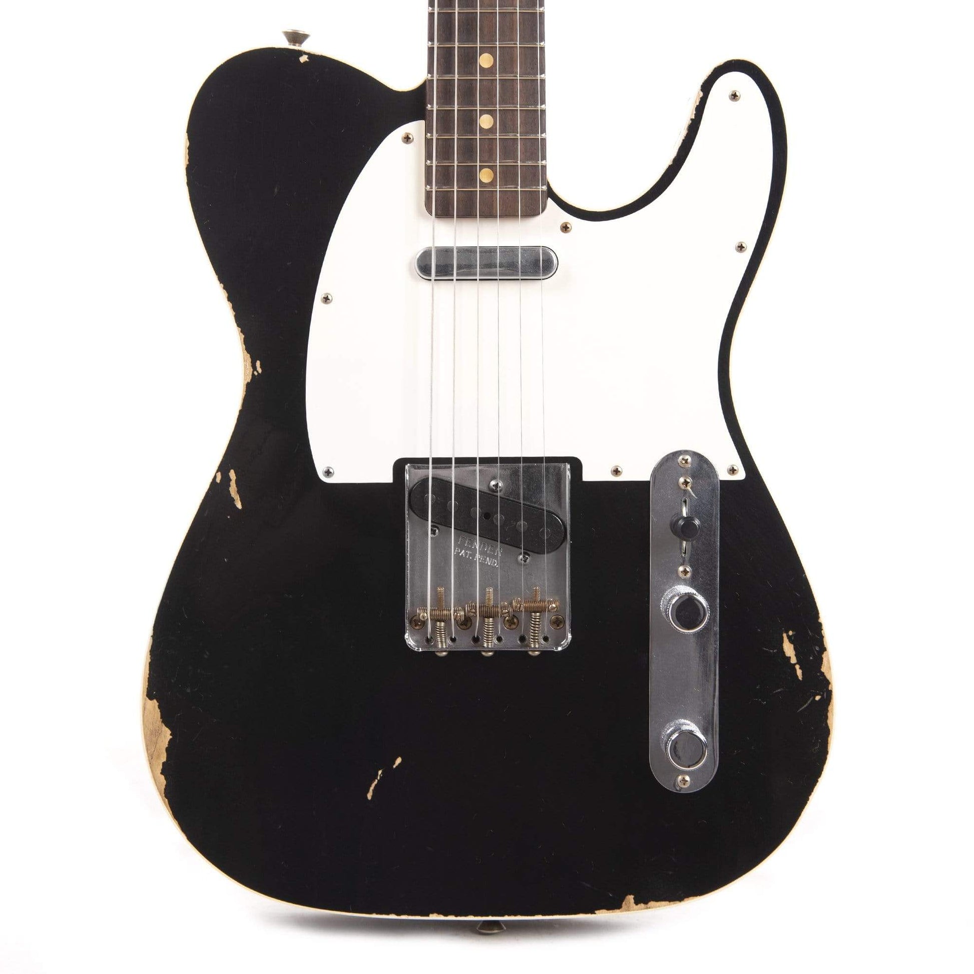 Fender Custom Shop 1959 Telecaster Custom "Chicago Special" Relic Aged Black Electric Guitars / Solid Body