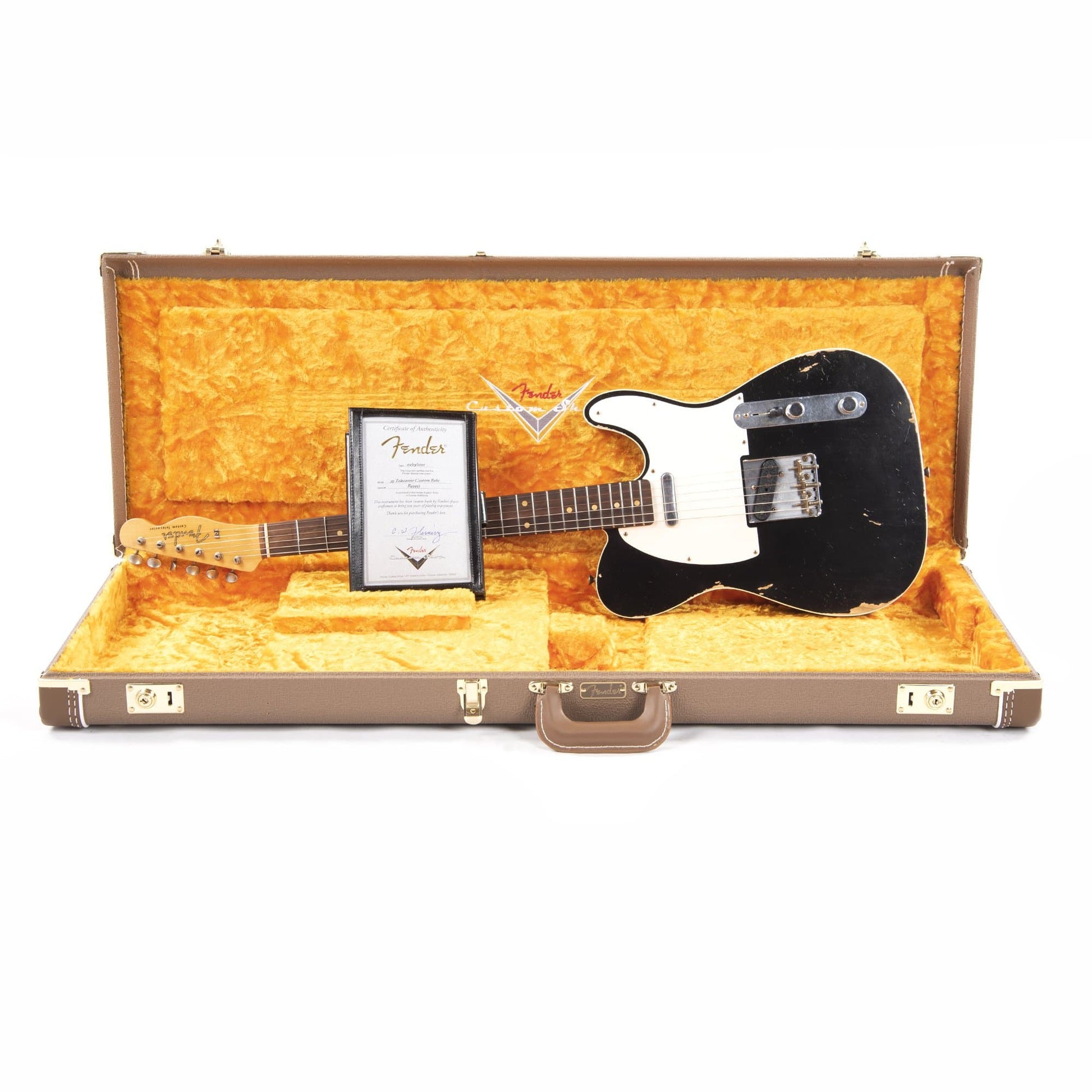 Fender Custom Shop 1959 Telecaster Custom "Chicago Special" Relic Aged Black Electric Guitars / Solid Body