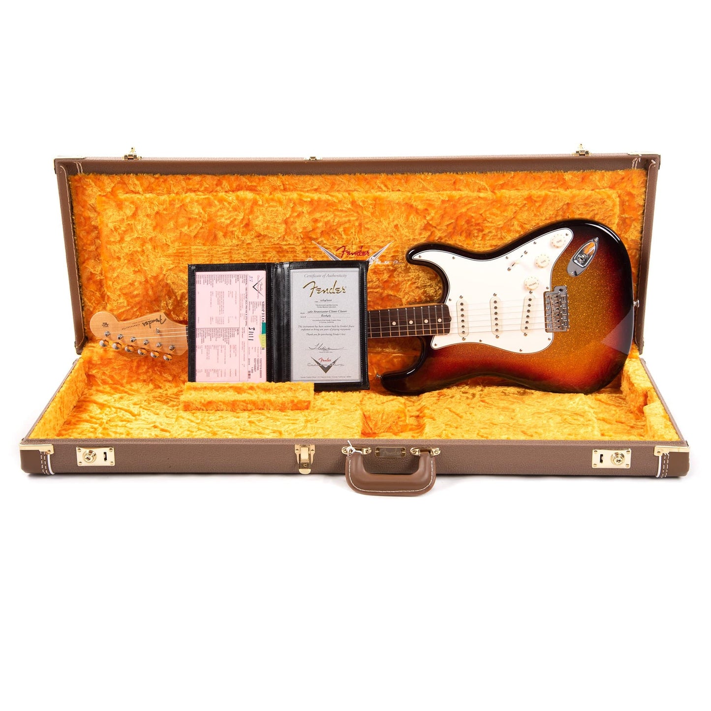 Fender Custom Shop 1960 Stratocaster "Chicago Special" Deluxe Closet Classic Aged 3-Tone Sunburst Sparkle Electric Guitars / Solid Body