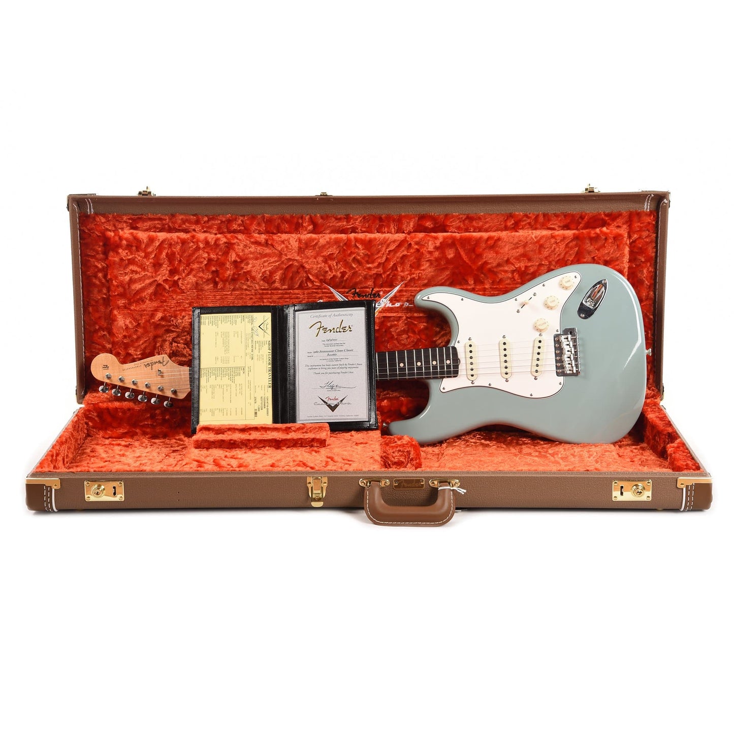 Fender Custom Shop 1960 Stratocaster "Chicago Special" Deluxe Closet Classic Dirty Daphne Blue Electric Guitars / Solid Body