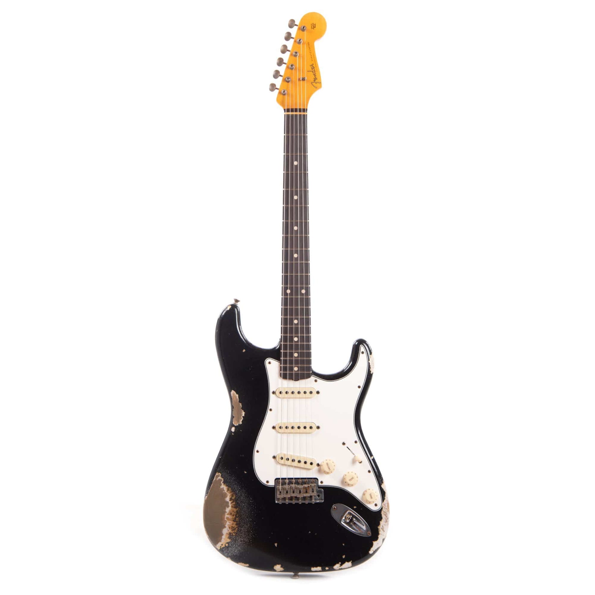 Fender Custom Shop 1960 Stratocaster "Chicago Special" Heavy Relic Black Sparkle over Aztec Gold Electric Guitars / Solid Body