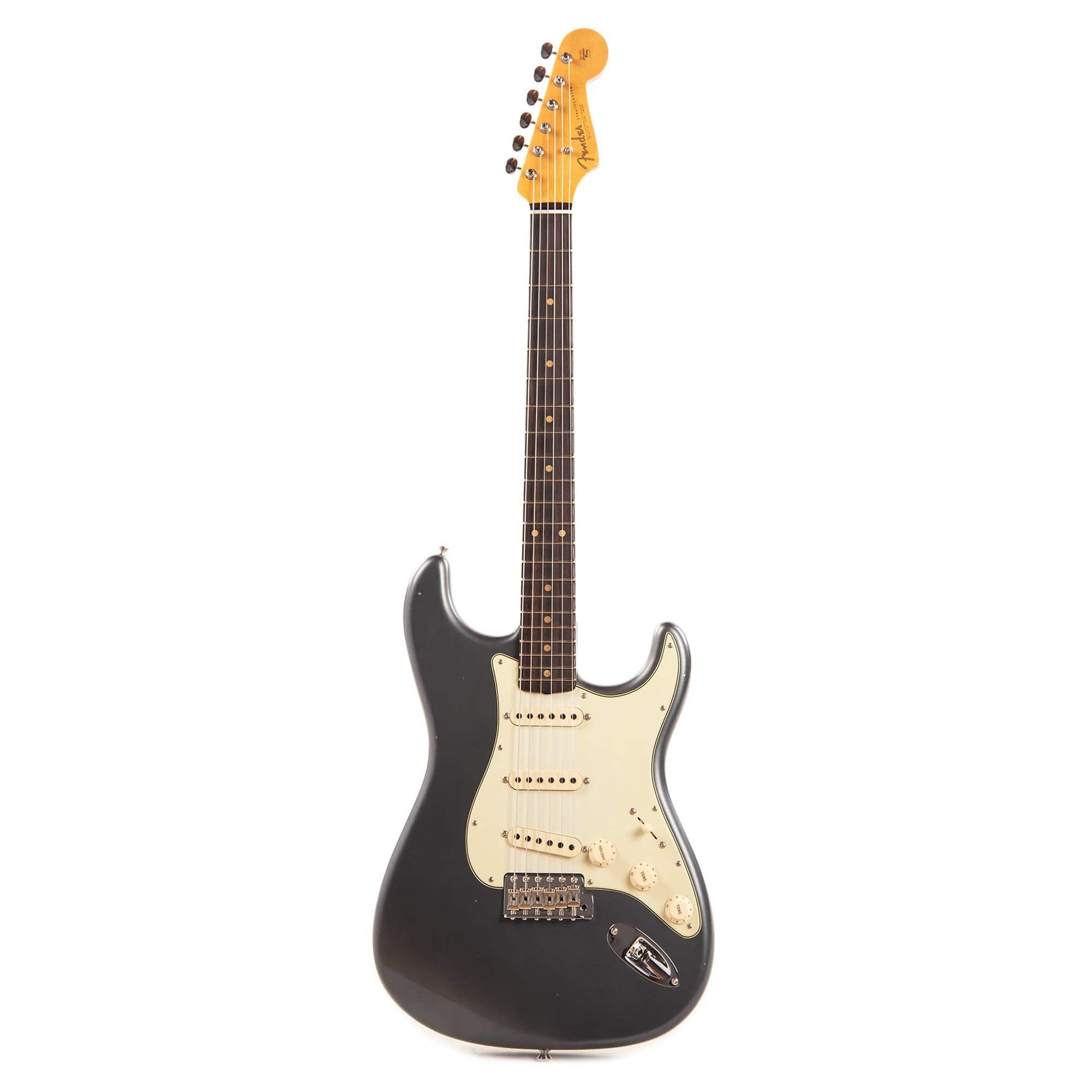 Fender Custom Shop 1960 Stratocaster "Chicago Special" Journeyman Aged Charcoal Frost Metallic Electric Guitars / Solid Body