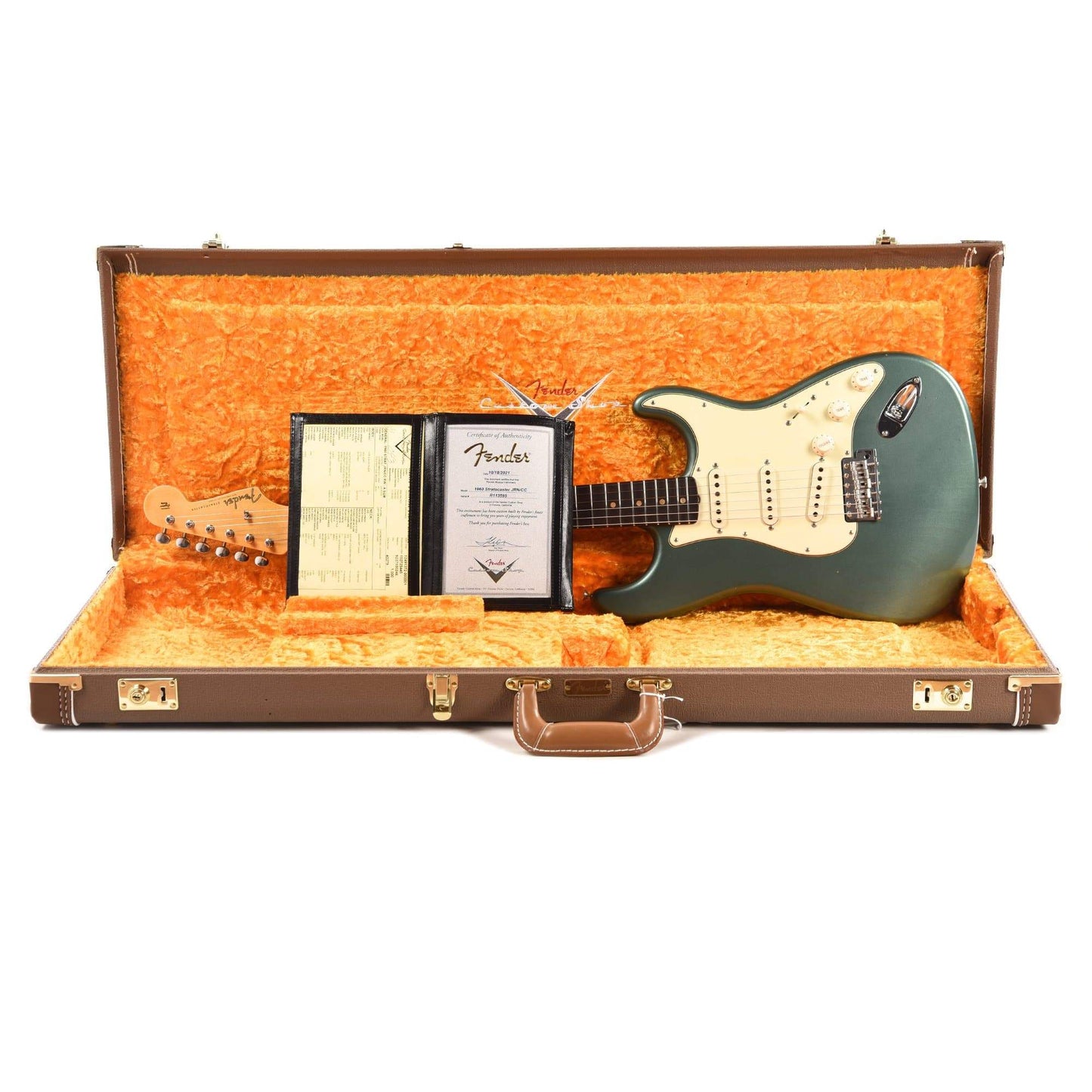 Fender Custom Shop 1960 Stratocaster "Chicago Special" Journeyman Aged Sherwood Green Electric Guitars / Solid Body