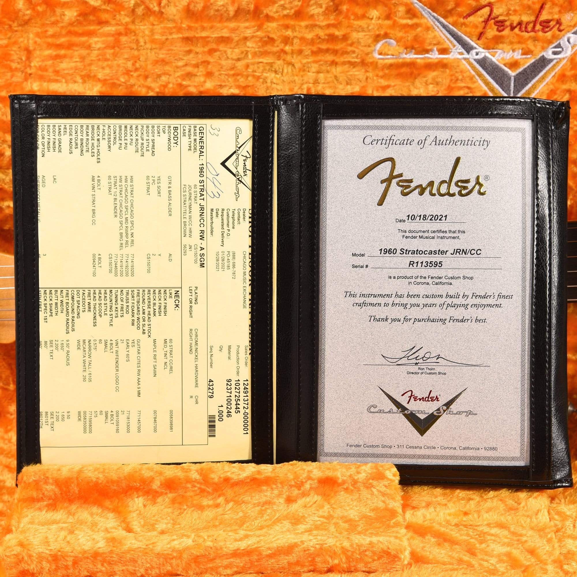 Fender Custom Shop 1960 Stratocaster 