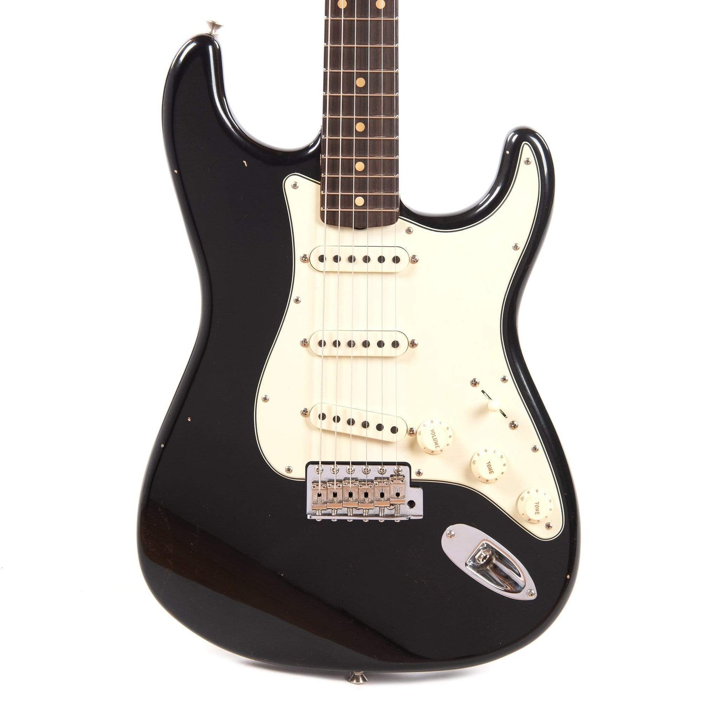 Fender Custom Shop 1960 Stratocaster "Chicago Special" Journeyman Relic Aged Black Electric Guitars / Solid Body