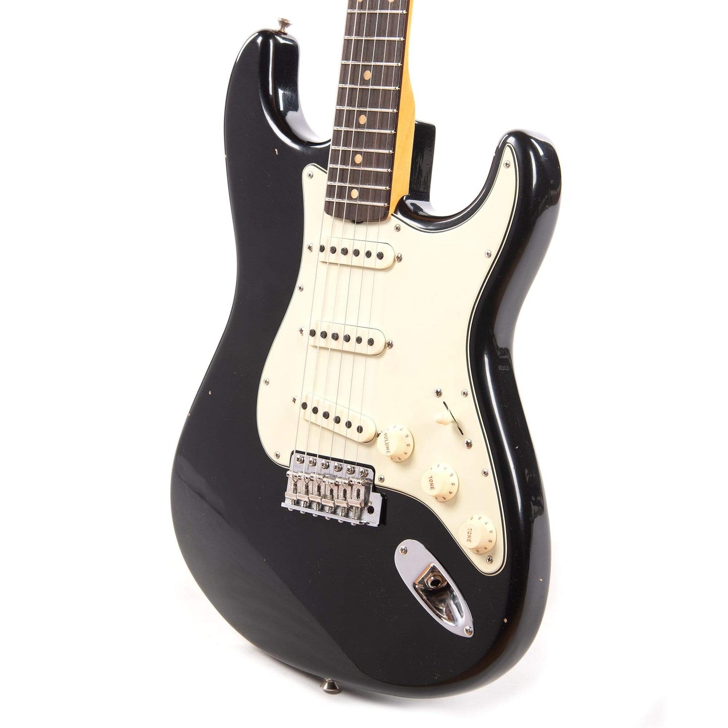 Fender Custom Shop 1960 Stratocaster "Chicago Special" Journeyman Relic Aged Black Electric Guitars / Solid Body