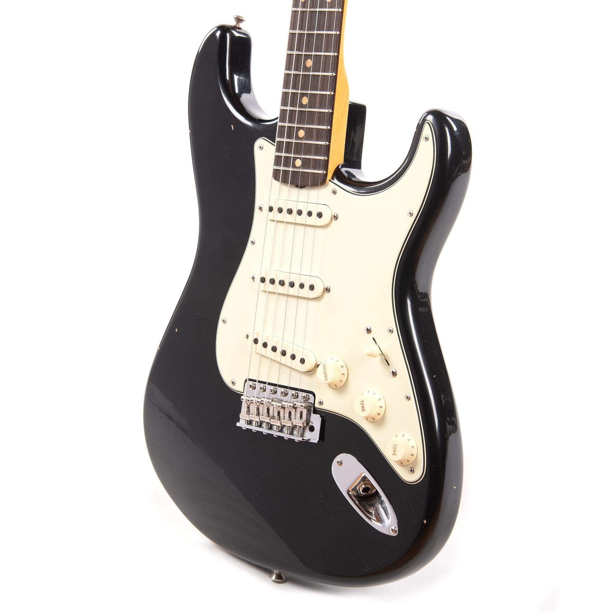 Fender Custom Shop 1960 Stratocaster "Chicago Special" Journeyman Relic Aged Black Electric Guitars / Solid Body