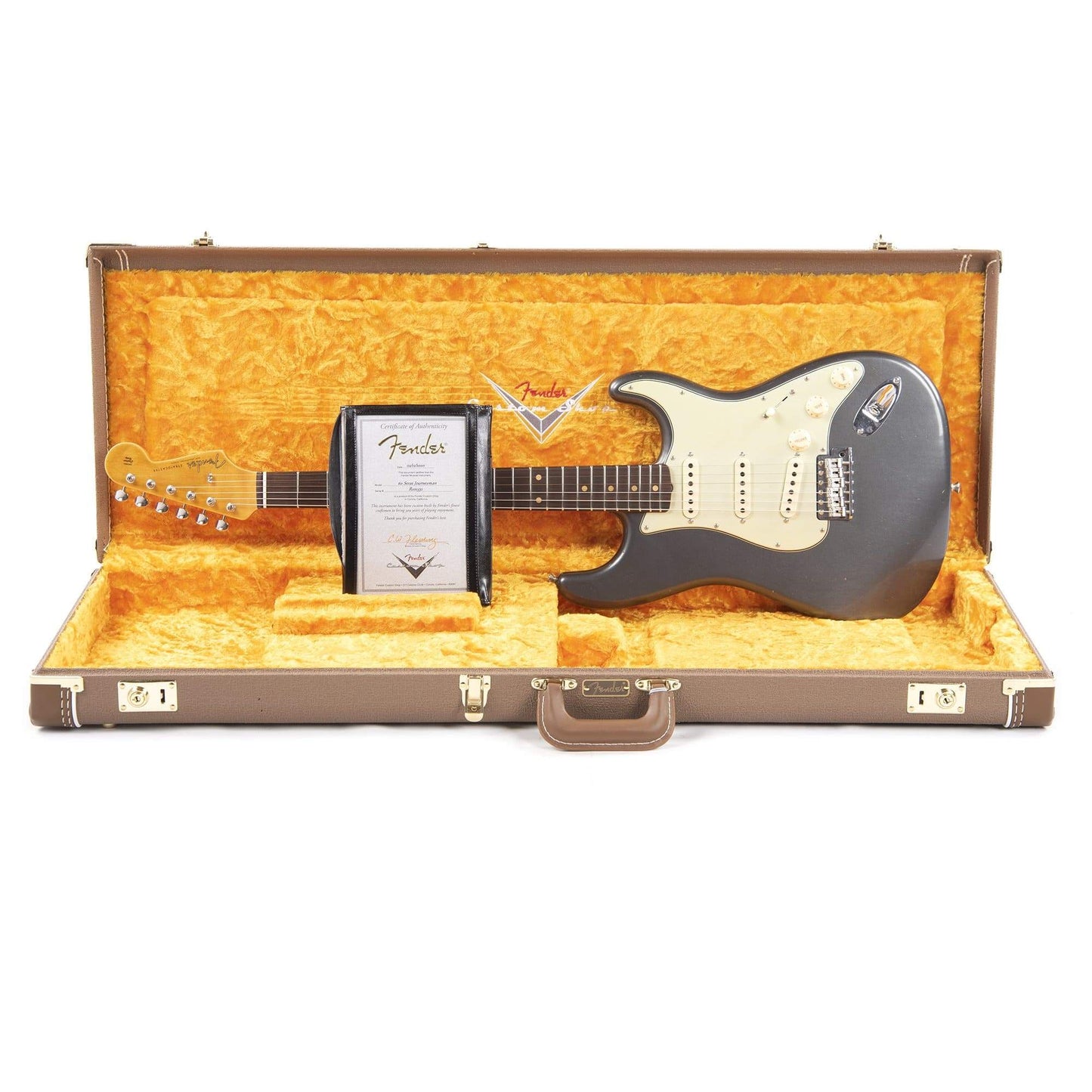 Fender Custom Shop 1960 Stratocaster "Chicago Special" Journeyman Relic Aged Charcoal Frost Metallic Electric Guitars / Solid Body