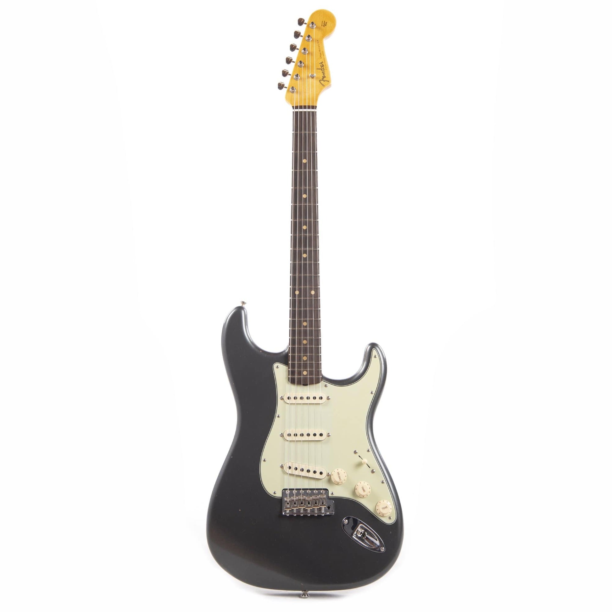 Fender Custom Shop 1960 Stratocaster "Chicago Special" Journeyman Relic Aged Charcoal Frost Metallic Electric Guitars / Solid Body