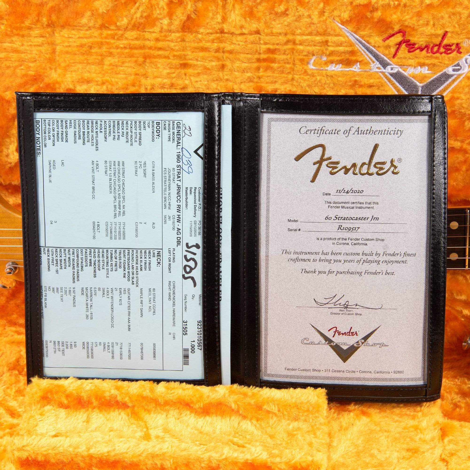Fender Custom Shop 1960 Stratocaster 