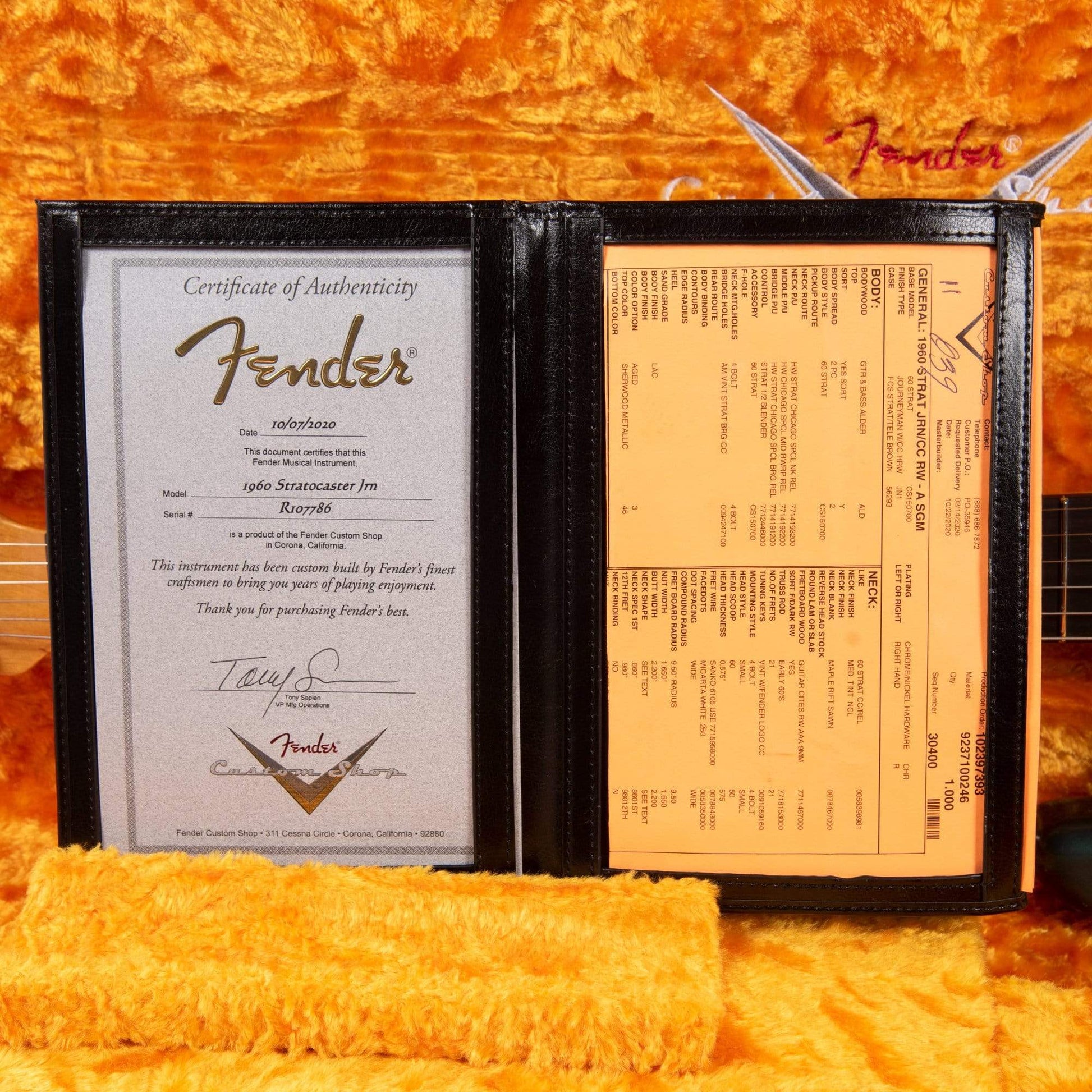 Fender Custom Shop 1960 Stratocaster "Chicago Special" Journeyman Relic Aged Sherwood Green Electric Guitars / Solid Body