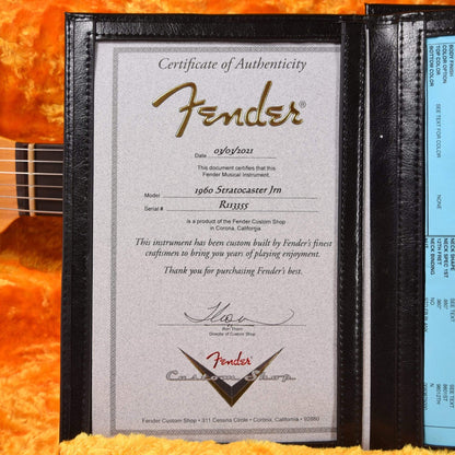 Fender Custom Shop 1960 Stratocaster "Chicago Special" Journeyman Relic Cielo Grey Electric Guitars / Solid Body