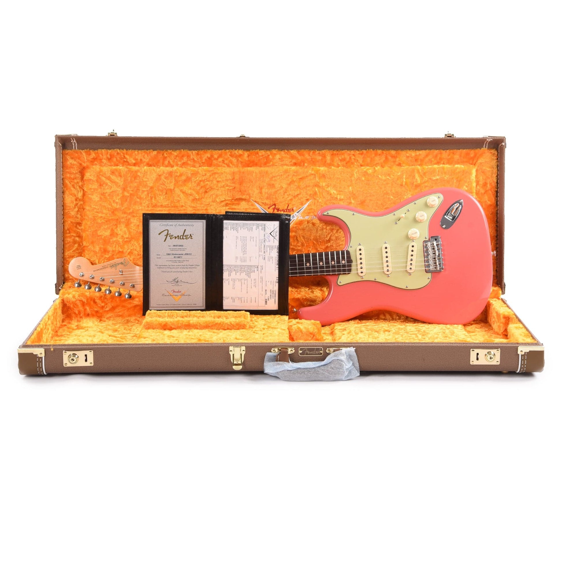 Fender Custom Shop 1960 Stratocaster "Chicago Special" Journeyman Relic Faded Fiesta Red Electric Guitars / Solid Body