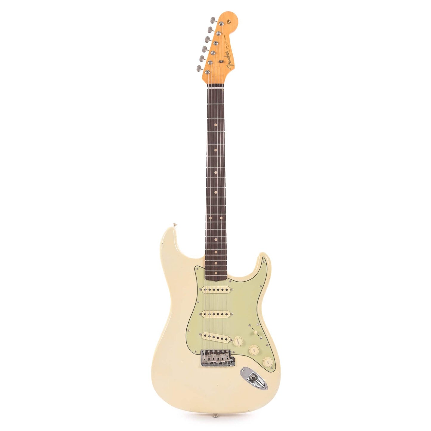 Fender Custom Shop 1960 Stratocaster "Chicago Special" Journeyman Relic Rosewood Super Aged Olympic White Electric Guitars / Solid Body