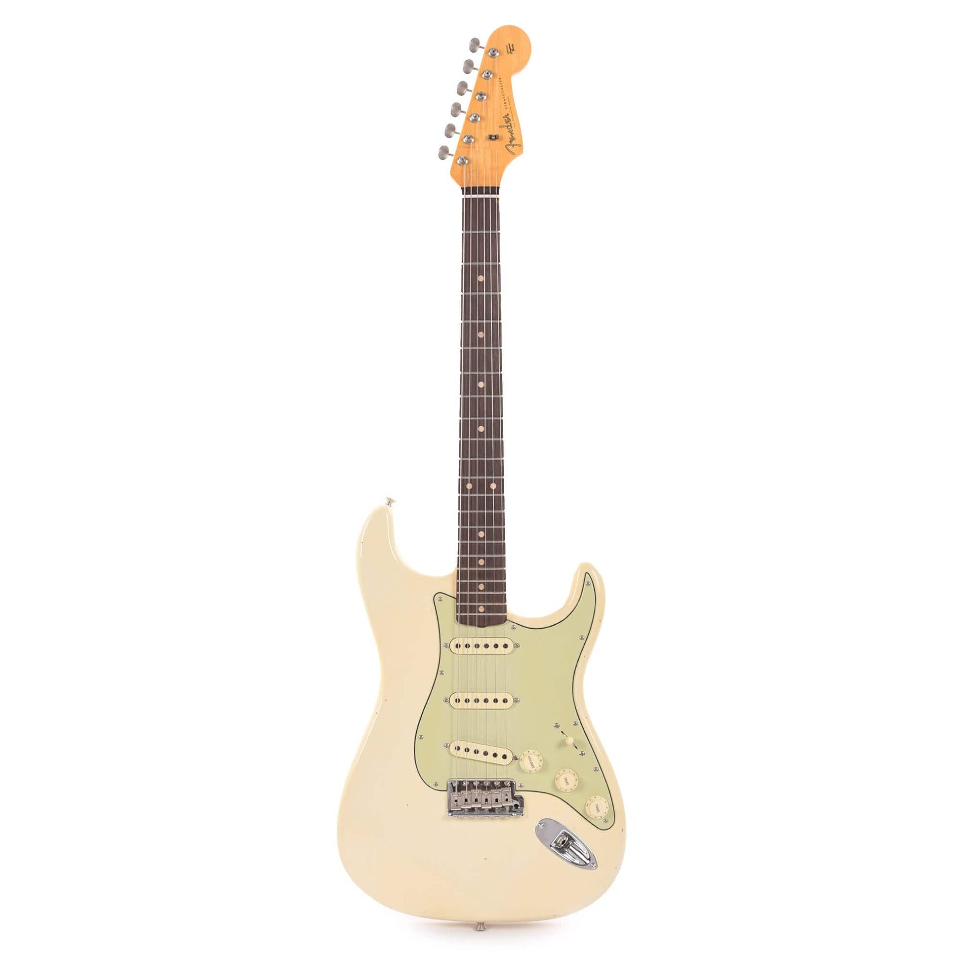 Fender Custom Shop 1960 Stratocaster "Chicago Special" Journeyman Relic Rosewood Super Aged Olympic White Electric Guitars / Solid Body