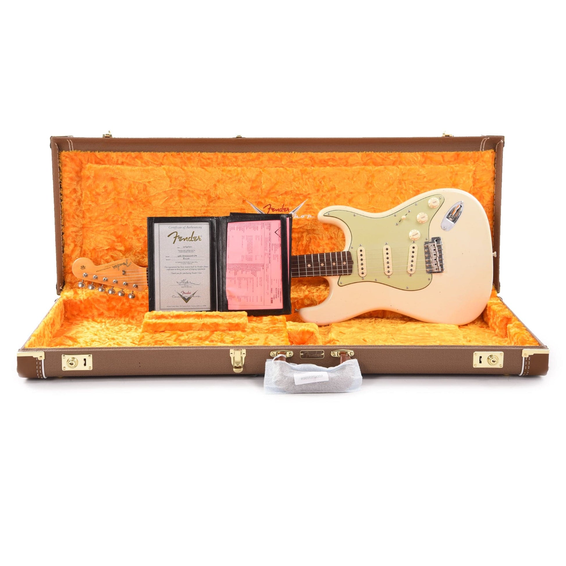Fender Custom Shop 1960 Stratocaster "Chicago Special" Journeyman Relic Rosewood Super Aged Olympic White Electric Guitars / Solid Body
