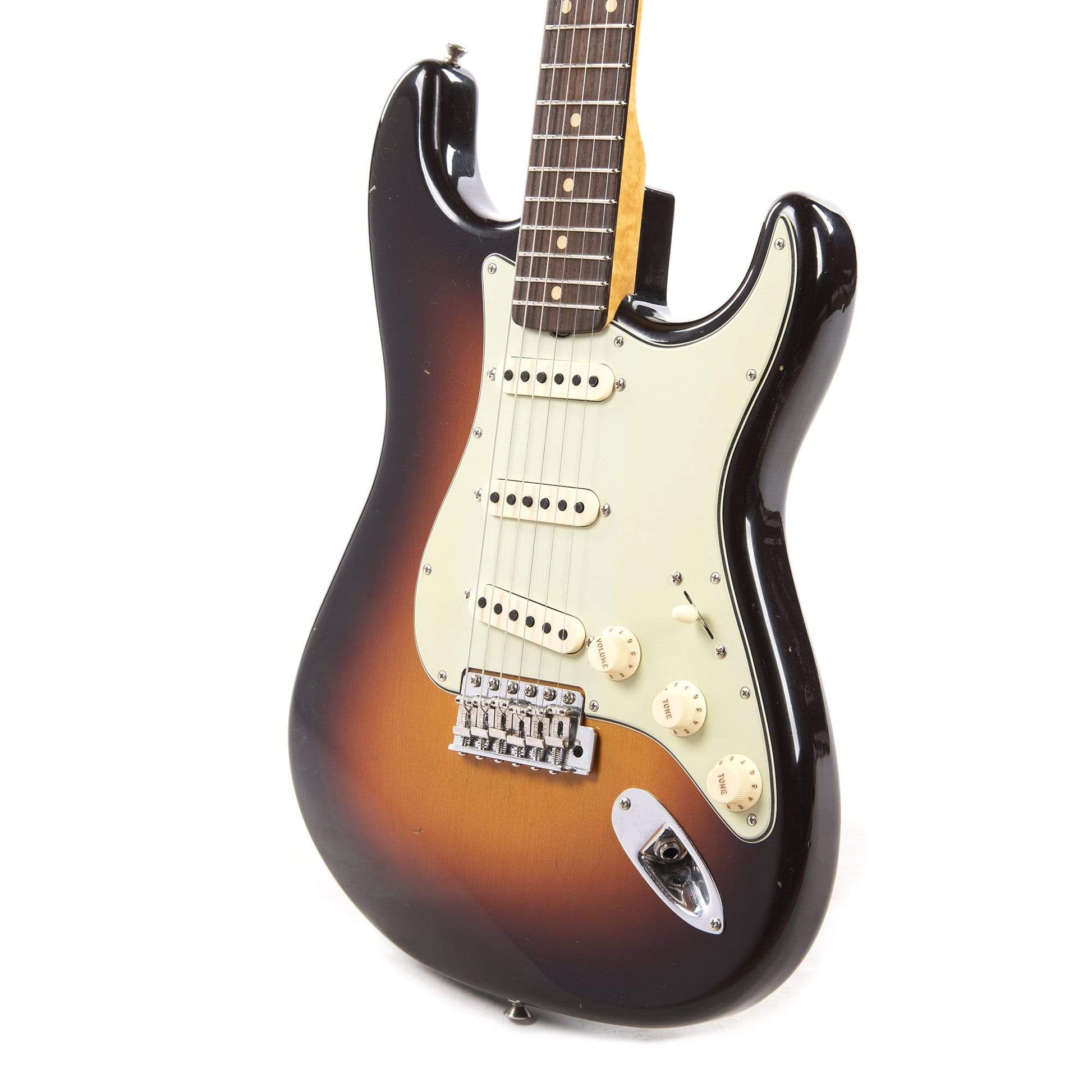 Fender Custom Shop 1960 Stratocaster "Chicago Special" Journeyman Relic Wide Fade Chocolate 3-Tone Sunburst Electric Guitars / Solid Body