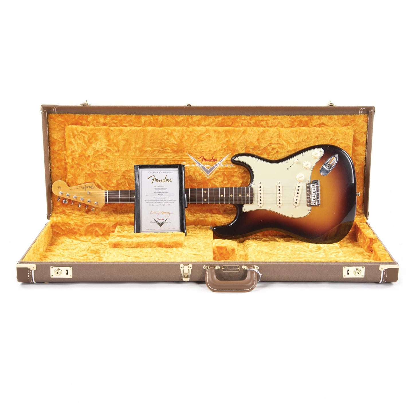 Fender Custom Shop 1960 Stratocaster "Chicago Special" Journeyman Relic Wide Fade Chocolate 3-Tone Sunburst Electric Guitars / Solid Body