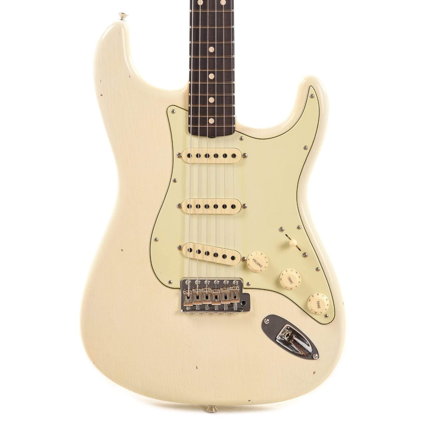 Fender Custom Shop 1960 Stratocaster "Chicago Special" Journeyman Super Aged Olympic White Electric Guitars / Solid Body