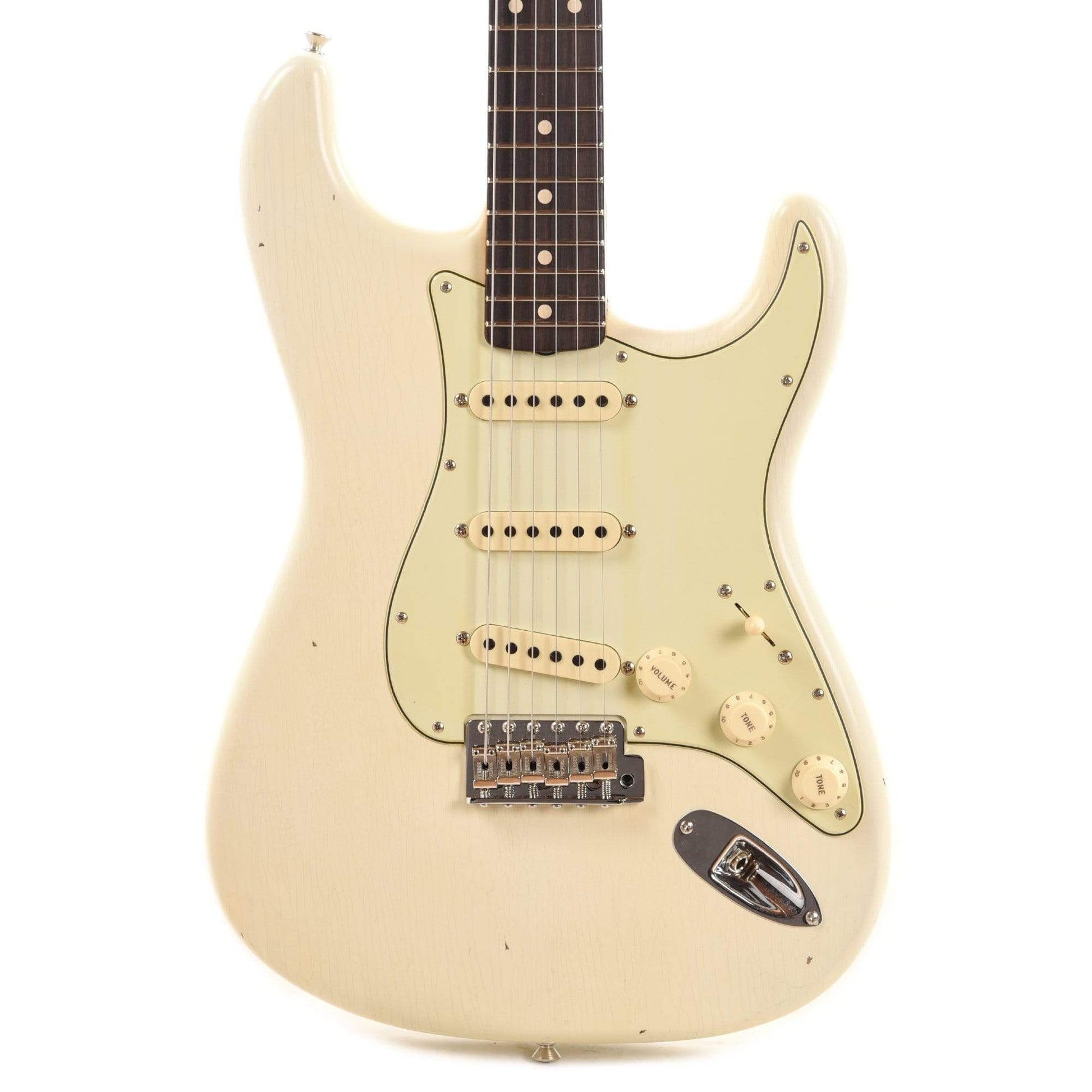 Fender Custom Shop 1960 Stratocaster "Chicago Special" Journeyman Super Aged Olympic White Electric Guitars / Solid Body