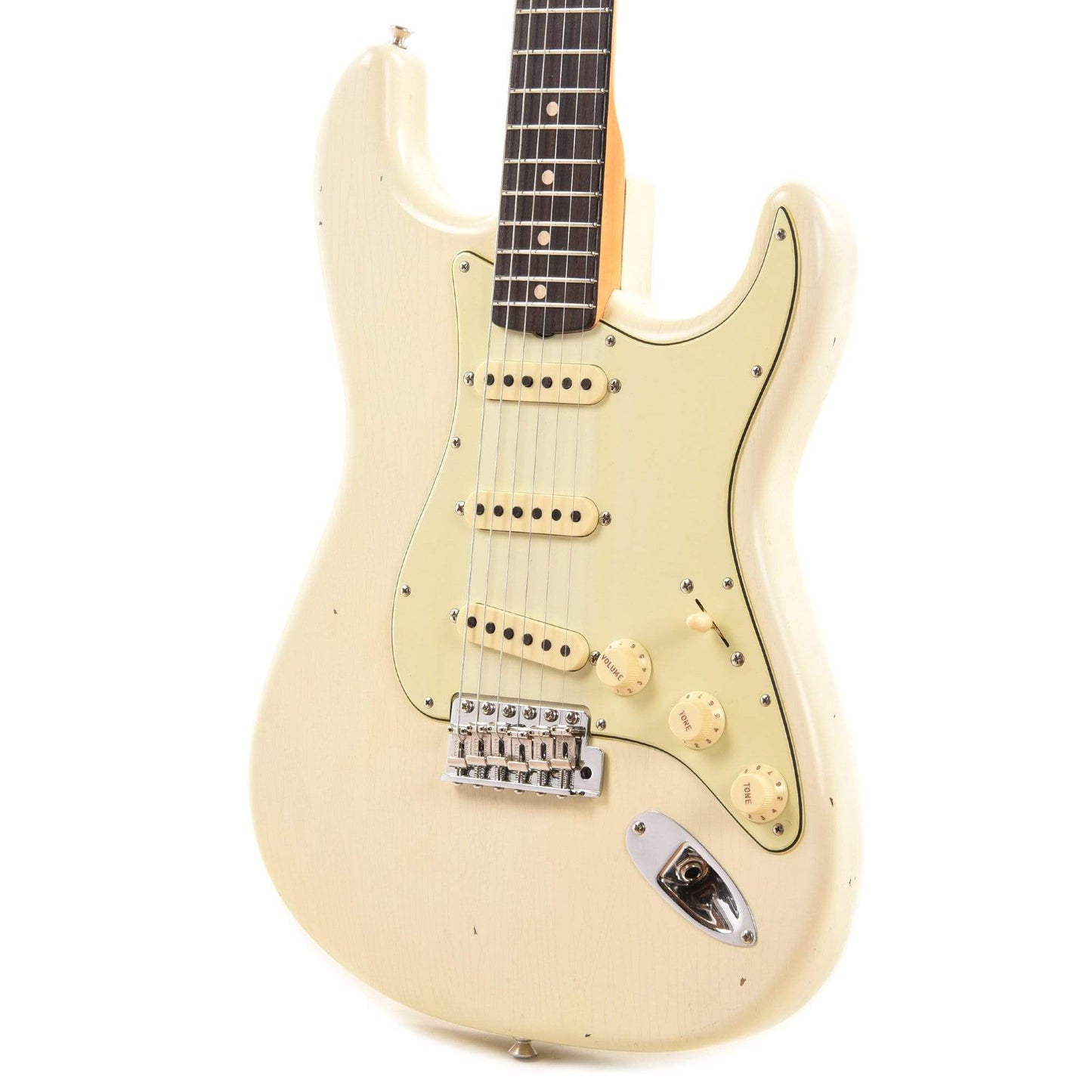 Fender Custom Shop 1960 Stratocaster "Chicago Special" Journeyman Super Aged Olympic White Electric Guitars / Solid Body