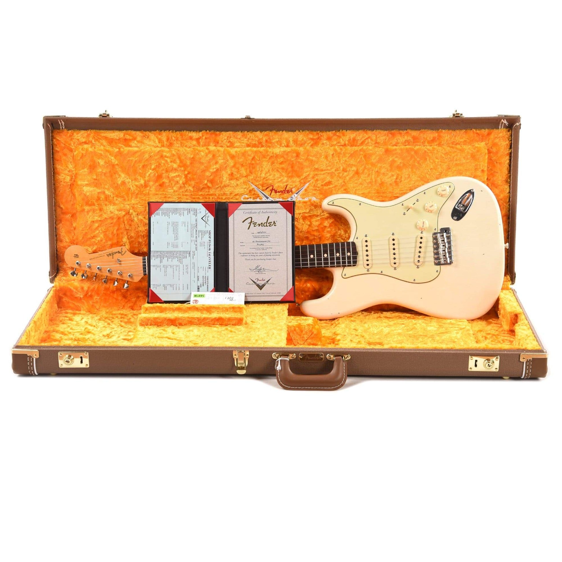 Fender Custom Shop 1960 Stratocaster "Chicago Special" Journeyman Super Aged Olympic White Electric Guitars / Solid Body