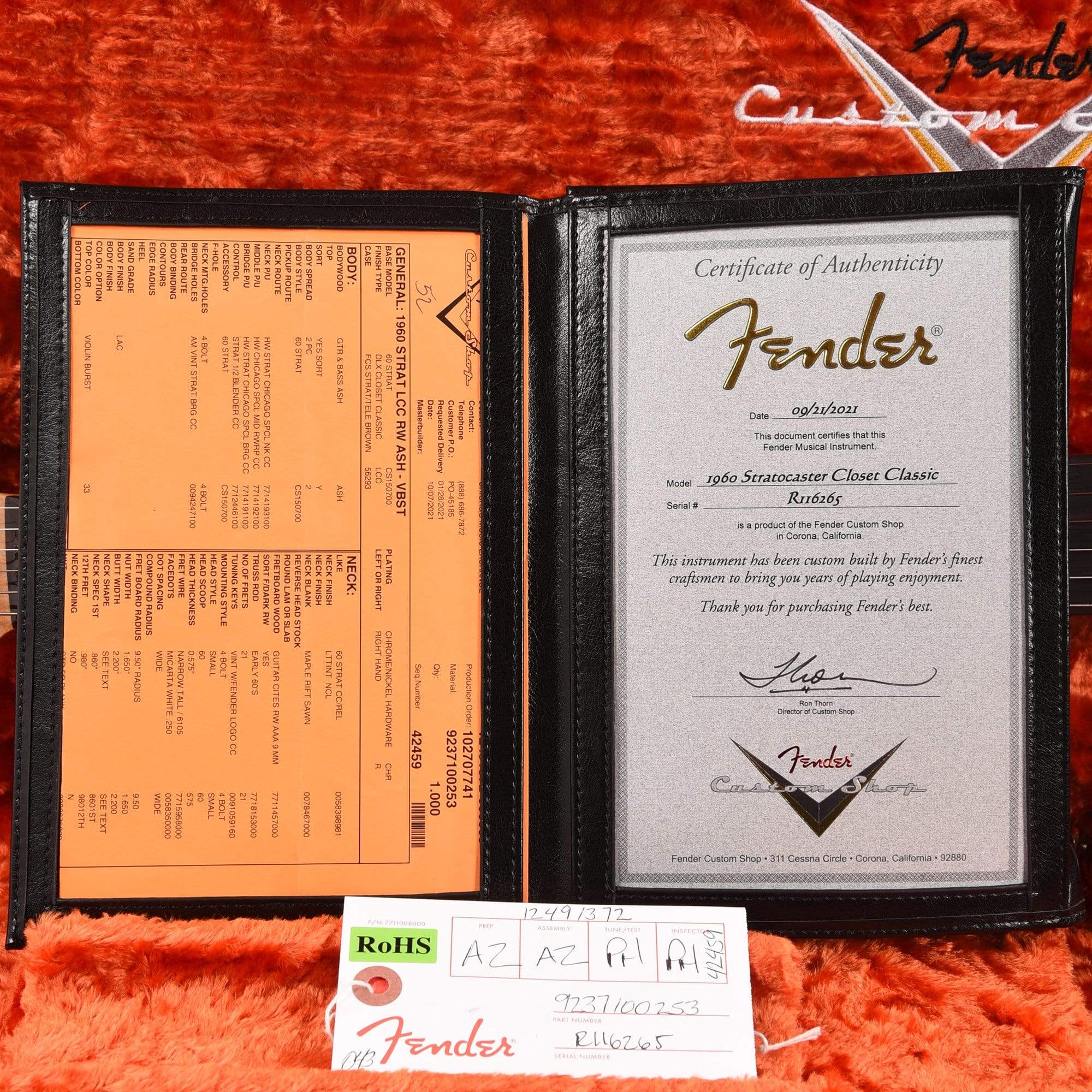 Fender Custom Shop 1960 Stratocaster 