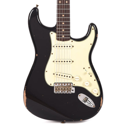 Fender Custom Shop 1960 Stratocaster "Chicago Special" Relic Aged Black Electric Guitars / Solid Body