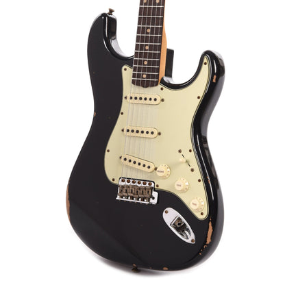 Fender Custom Shop 1960 Stratocaster "Chicago Special" Relic Aged Black Electric Guitars / Solid Body