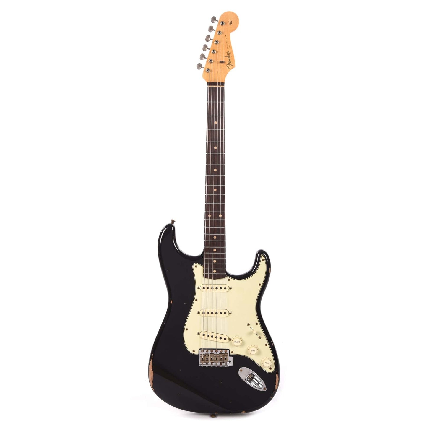 Fender Custom Shop 1960 Stratocaster "Chicago Special" Relic Aged Black Electric Guitars / Solid Body