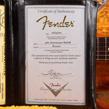 Fender Custom Shop 1960 Stratocaster "Chicago Special" Relic Faded/Aged Firemist Gold Sparkle Electric Guitars / Solid Body