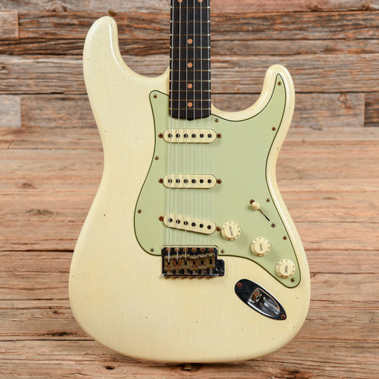 Fender Custom Shop 1960 Stratocaster Journeyman Relic Olympic White 2021 Electric Guitars / Solid Body