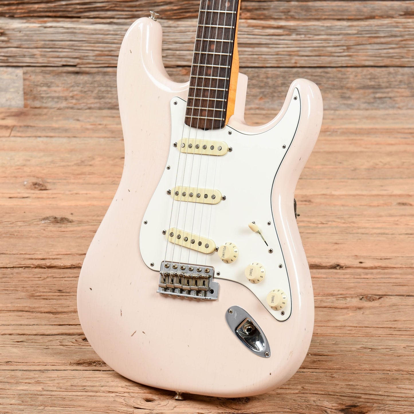 Fender Custom Shop 1960 Stratocaster Journeyman Relic Super Faded Shell Pink 2018 Electric Guitars / Solid Body