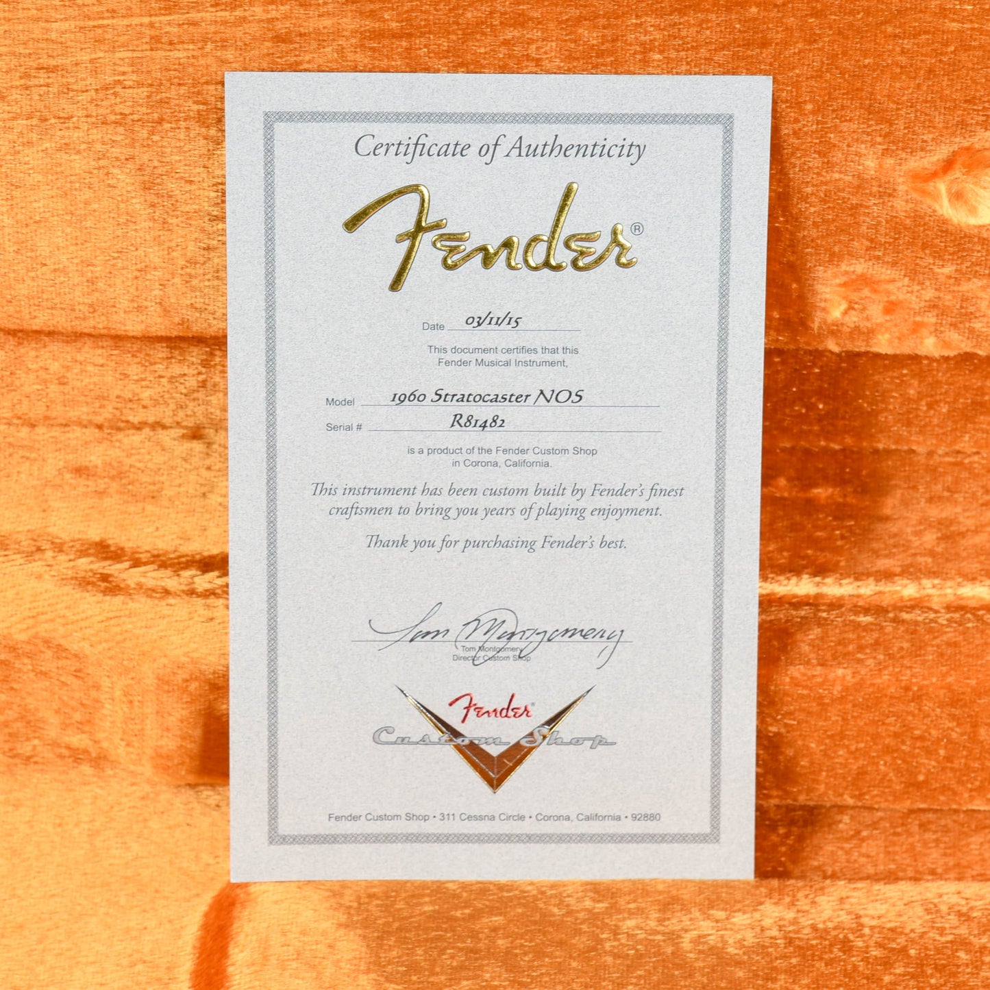 Fender Custom Shop 1960 Stratocaster NOS Lake Placid Blue 2015 Electric Guitars / Solid Body