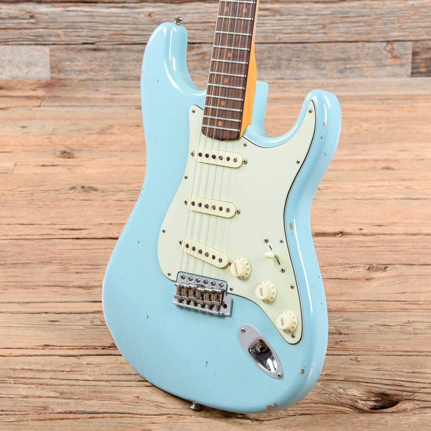 Fender Custom Shop 1960 Stratocaster Relic Aged Daphne Blue 2018 Electric Guitars / Solid Body