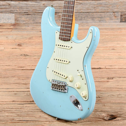 Fender Custom Shop 1960 Stratocaster Relic Aged Daphne Blue 2018 Electric Guitars / Solid Body