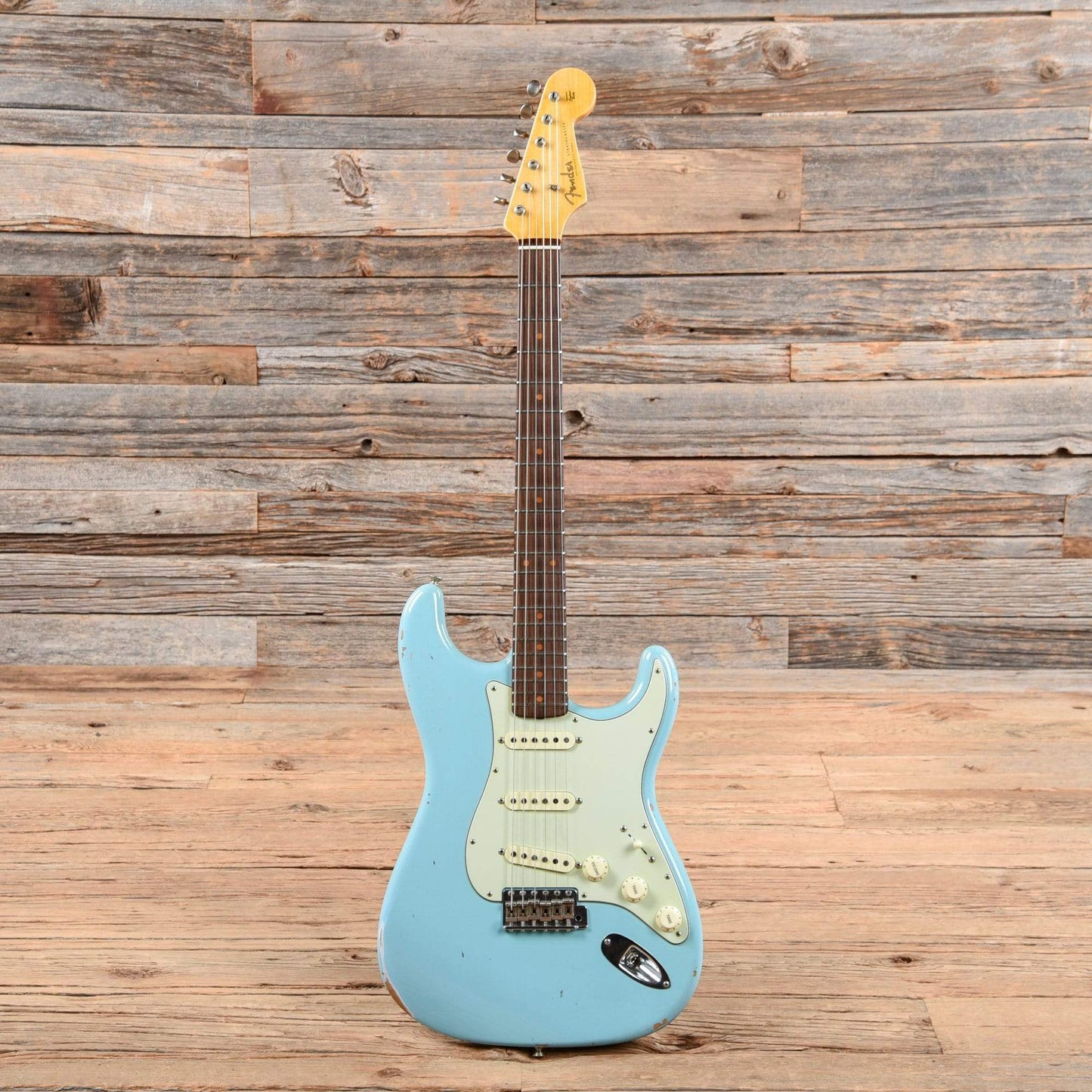 Fender Custom Shop 1960 Stratocaster Relic Aged Daphne Blue 2018 Electric Guitars / Solid Body