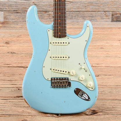 Fender Custom Shop 1960 Stratocaster Relic Aged Daphne Blue 2018 Electric Guitars / Solid Body