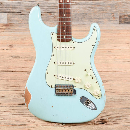 Fender Custom Shop 1960 Stratocaster Relic Daphne Blue 2007 Electric Guitars / Solid Body
