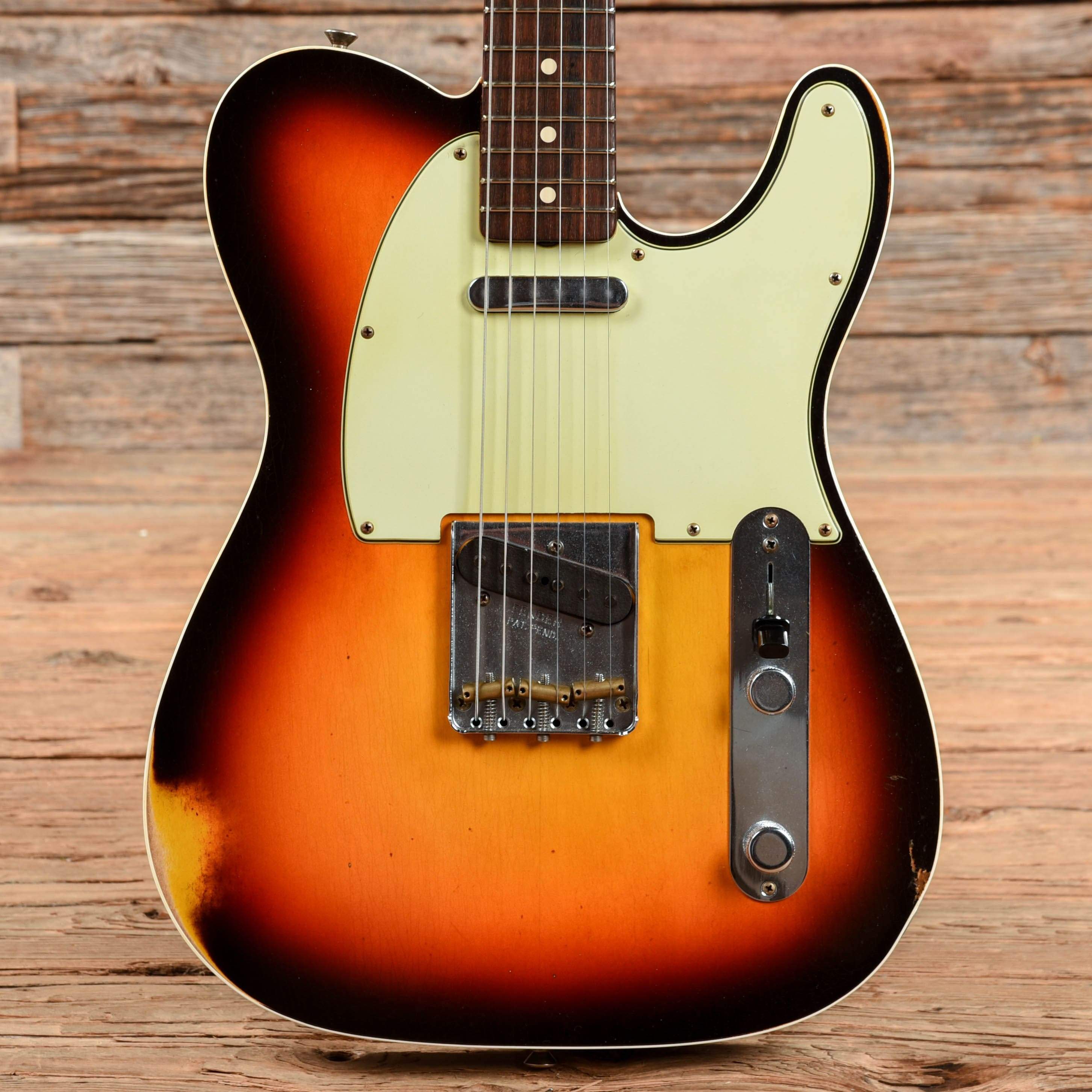 Fender Custom Shop 1960 Telecaster Relic Sunburst 2013 Electric Guitars / Solid Body