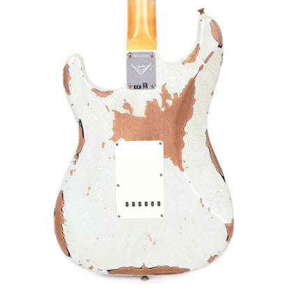 Fender Custom Shop 1961 Stratocaster Heavy Relic Super Faded Aged Sonic Blue Over 3-Color Sunburst Electric Guitars / Solid Body