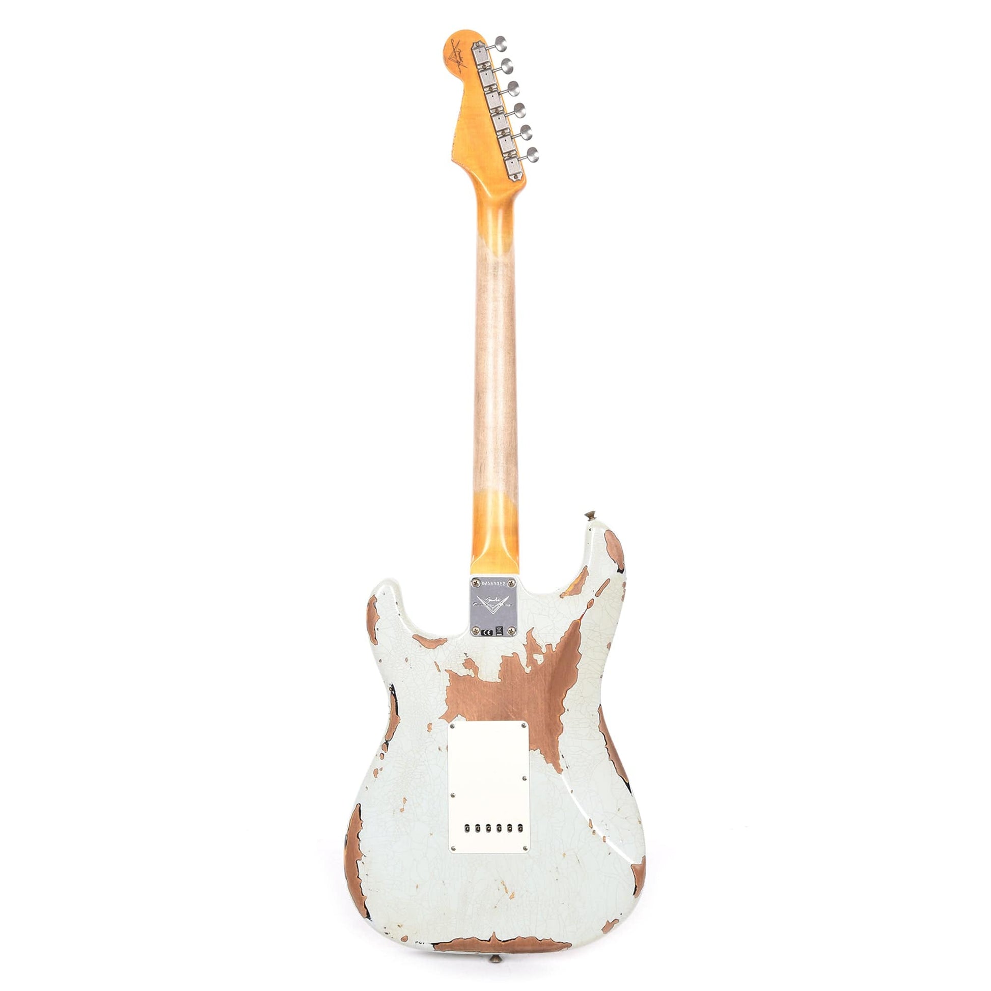 Fender Custom Shop 1961 Stratocaster Heavy Relic Super Faded Aged Sonic Blue Over 3-Color Sunburst Electric Guitars / Solid Body