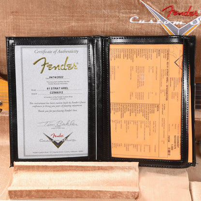 Fender Custom Shop 1961 Stratocaster Heavy Relic Super Faded Aged Sonic Blue Over 3-Color Sunburst Electric Guitars / Solid Body