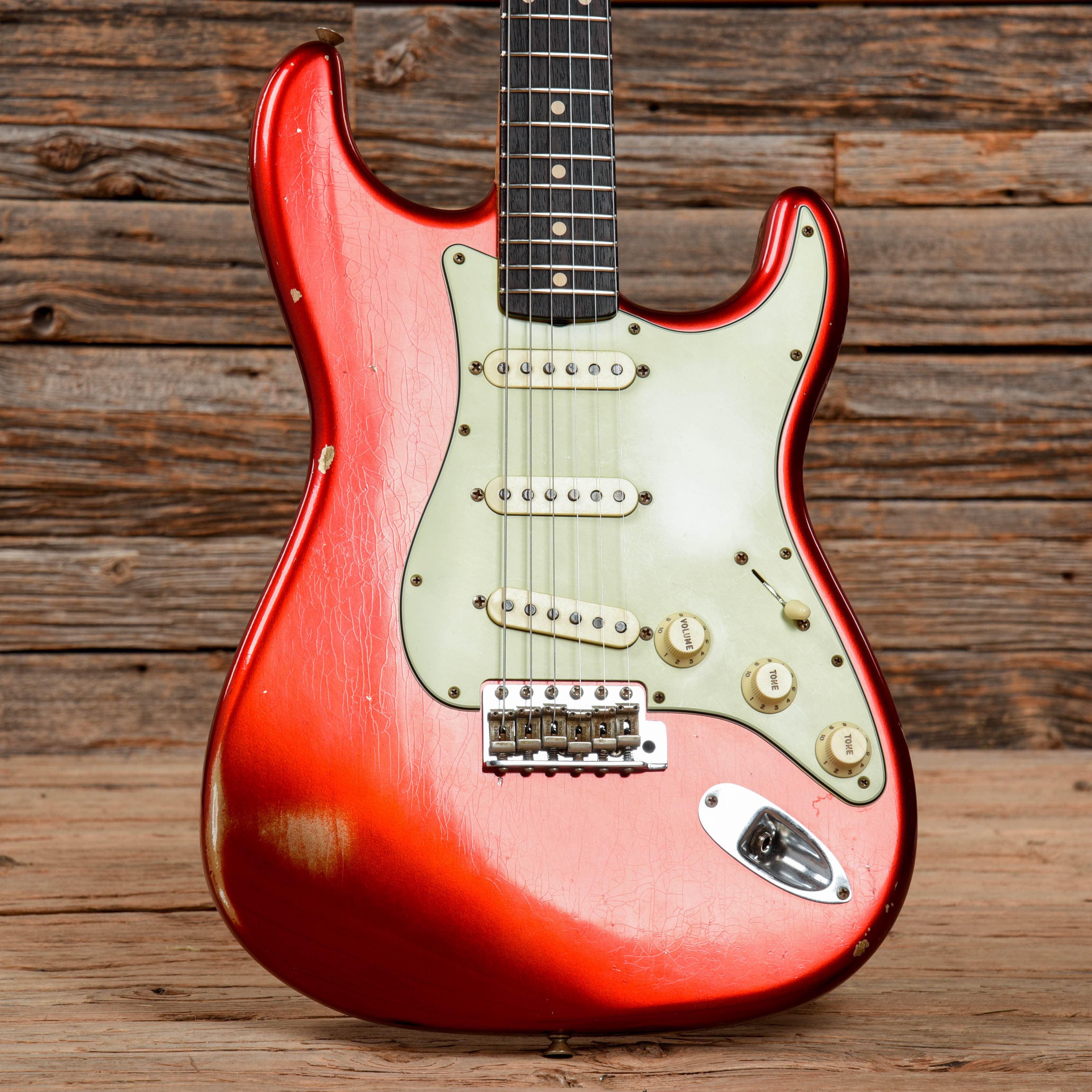 Fender Custom Shop 1961 Stratocaster Relic Candy Apple Red 2016 Electric Guitars / Solid Body