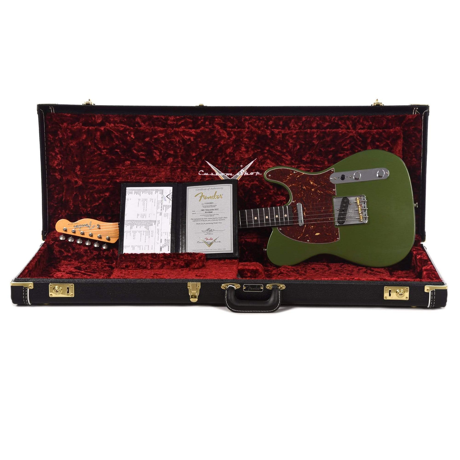 Fender Custom Shop 1961 Telecaster "Chicago Special" Deluxe Closet Classic Aged Cadillac Green w/Tortoise Pickguard Electric Guitars / Solid Body