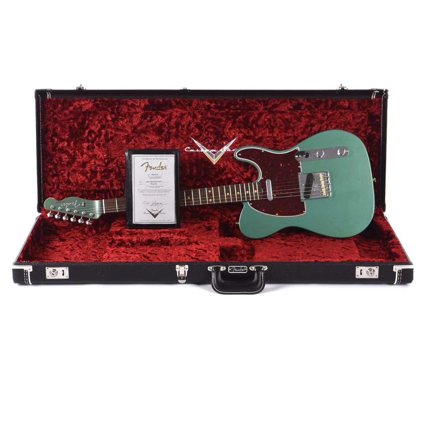 Fender Custom Shop 1961 Telecaster "Chicago Special" Journeyman Relic Aged Sherwood Green w/Painted Headcap & 4-Ply Tortoise Pickguard Electric Guitars / Solid Body