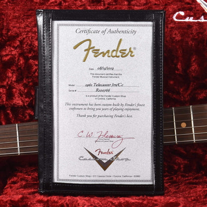 Fender Custom Shop 1961 Telecaster "Chicago Special" Journeyman Relic Aged Sherwood Green w/Painted Headcap & 4-Ply Tortoise Pickguard Electric Guitars / Solid Body